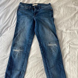 MADEWELL High waisted distressed jeans